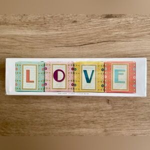 NWT! Anthropologie Love Bar Soap Gift Set / 4 Soaps. Perfect Valentine's Gift.